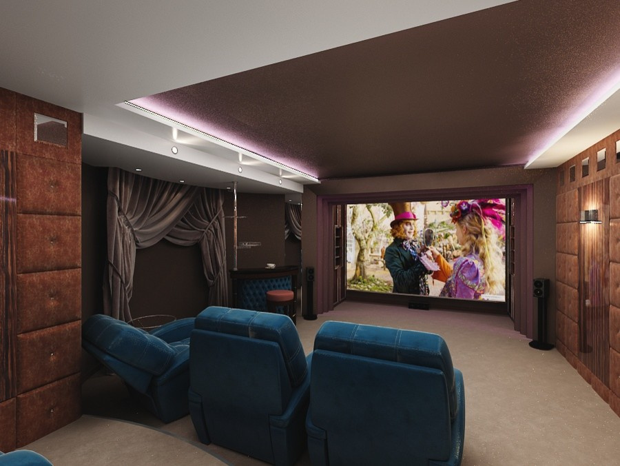 Кинозал в частных апартаментах