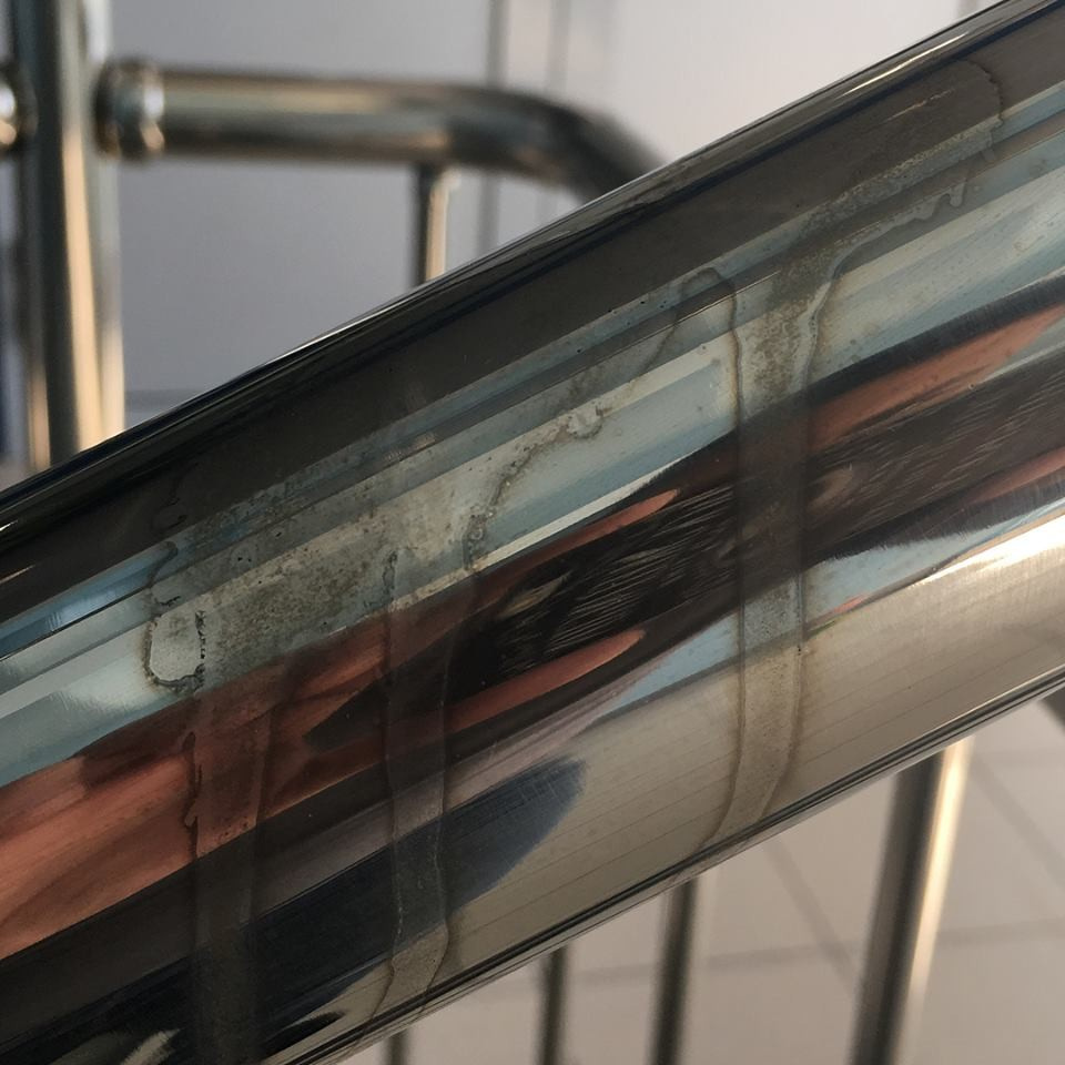 Реставрация изделия из металла после химического ожога