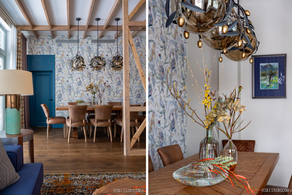 Дачный дом на Новой Риге с летней и зимней гостиной