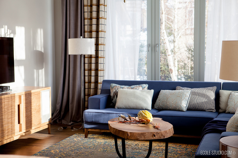 Дачный дом на Новой Риге с летней и зимней гостиной