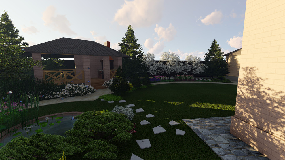 Проект частной территории в поселке Становлянка, Россия