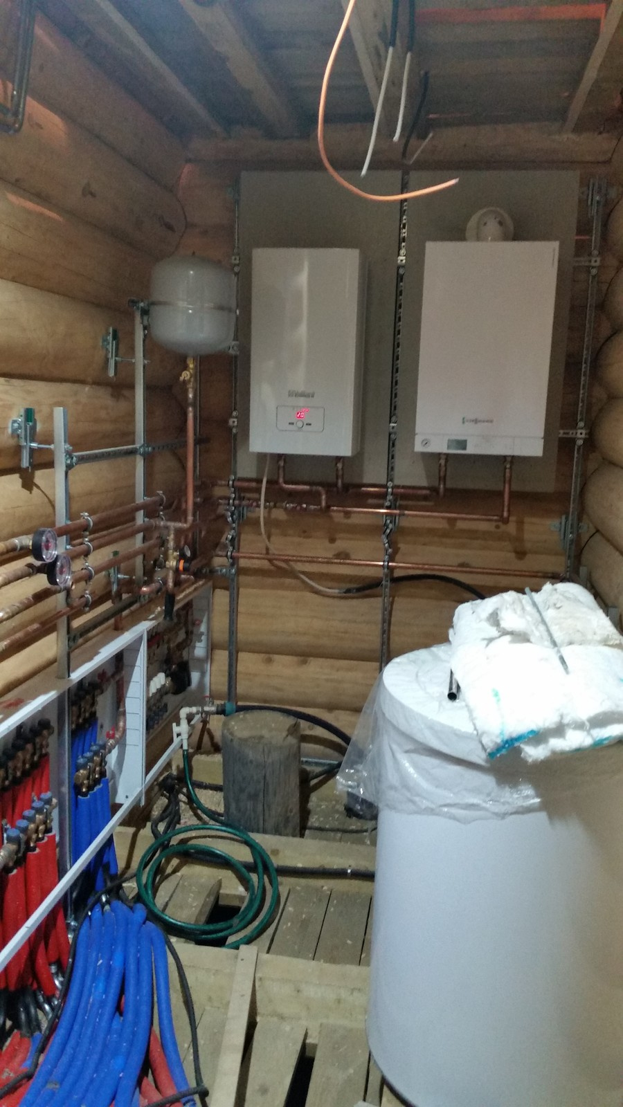 Отопление и водоснабжение в доме из бруса