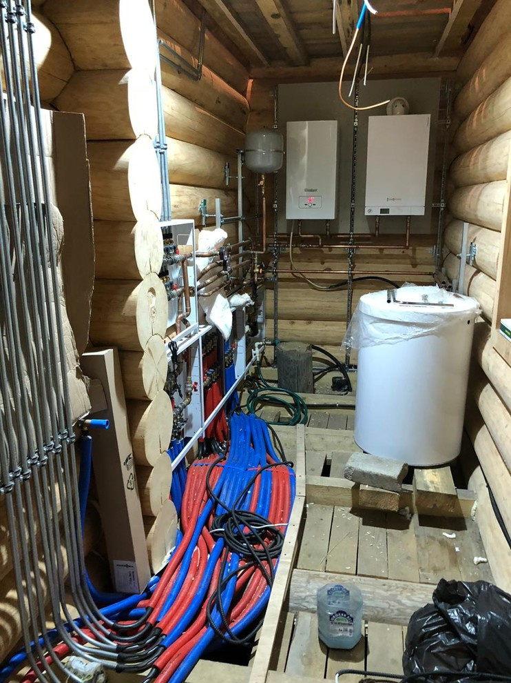 Отопление и водоснабжение в доме из бруса