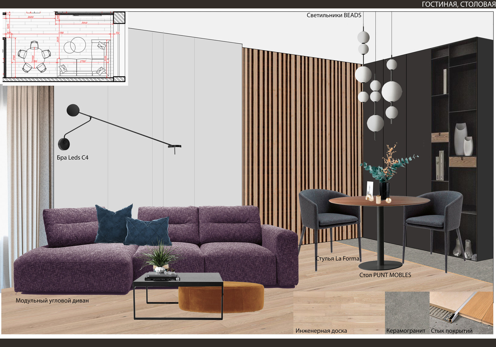 ЖК Родной город. Вороцовский парк. Концепция интерьера