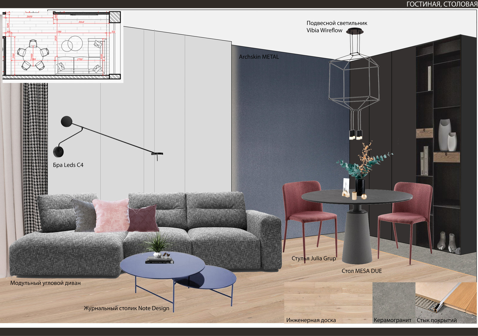 ЖК Родной город. Вороцовский парк. Концепция интерьера