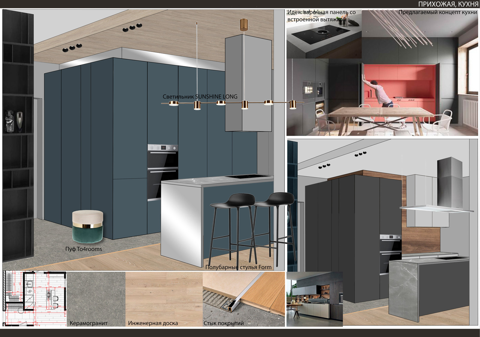 ЖК Родной город. Вороцовский парк. Концепция интерьера