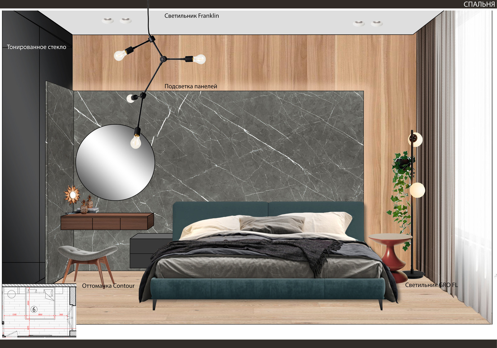 ЖК Родной город. Вороцовский парк. Концепция интерьера