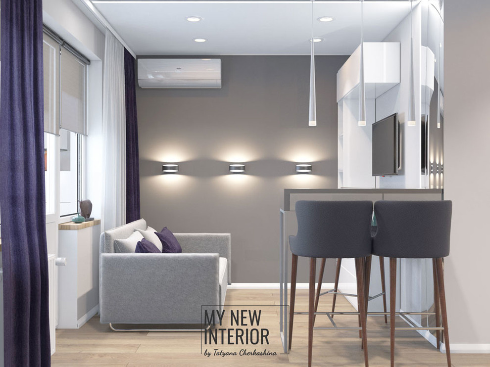 Дизайн квартиры студии 21 кв.м.