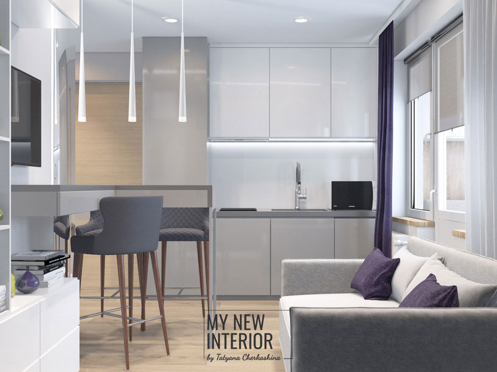 Дизайн квартиры студии 21 кв.м.