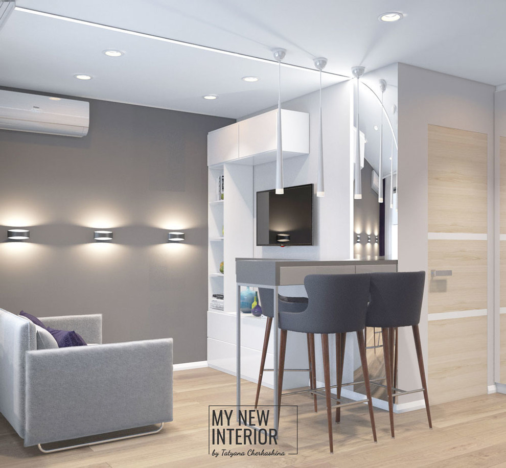 Дизайн квартиры студии 21 кв.м.