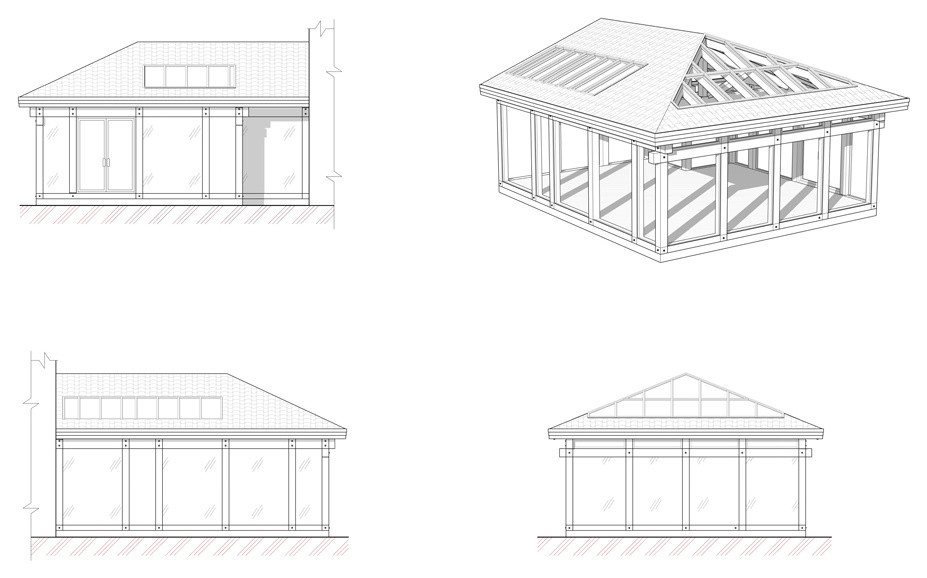Обложка проекта: Зимний сад в стиле фахверк