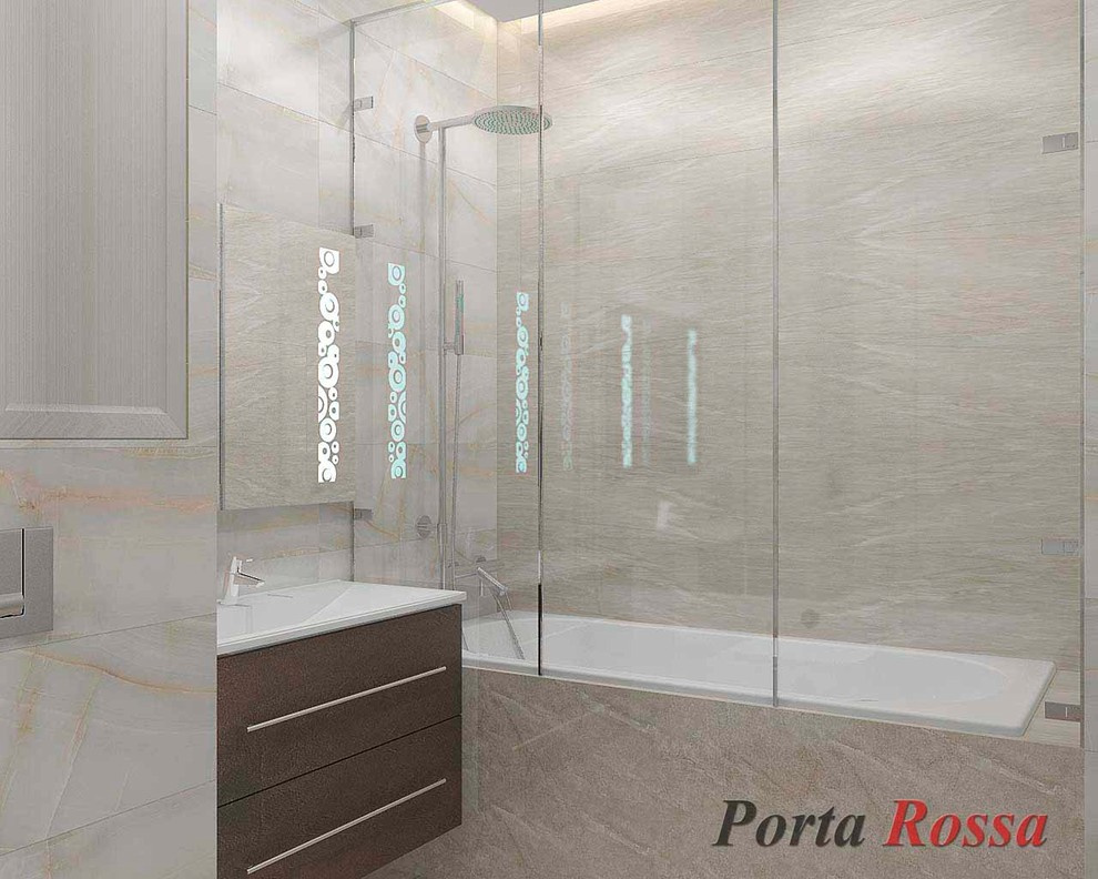 Apartment design in Neoclassical style (98 sq.m)