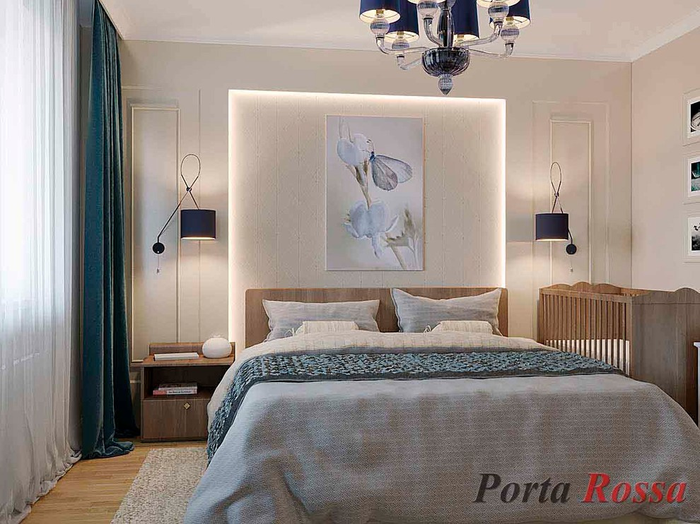 Apartment design in Neoclassical style (98 sq.m)