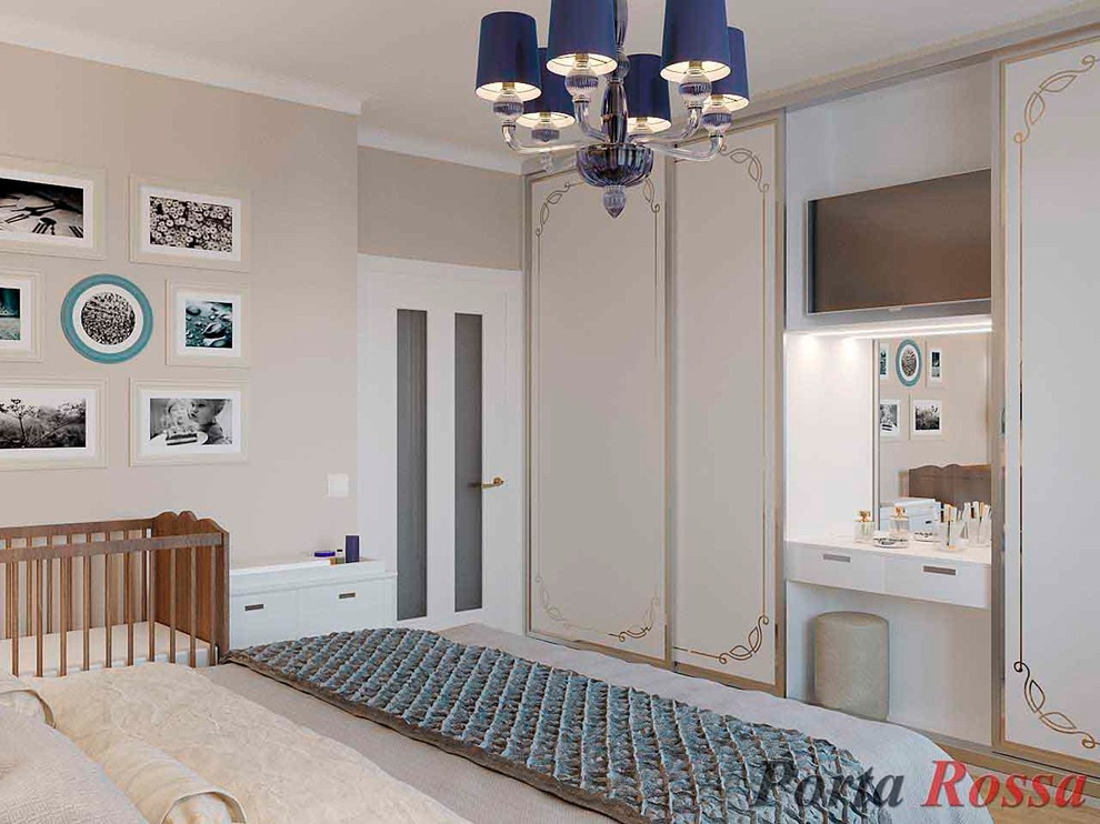Apartment design in Neoclassical style (98 sq.m)