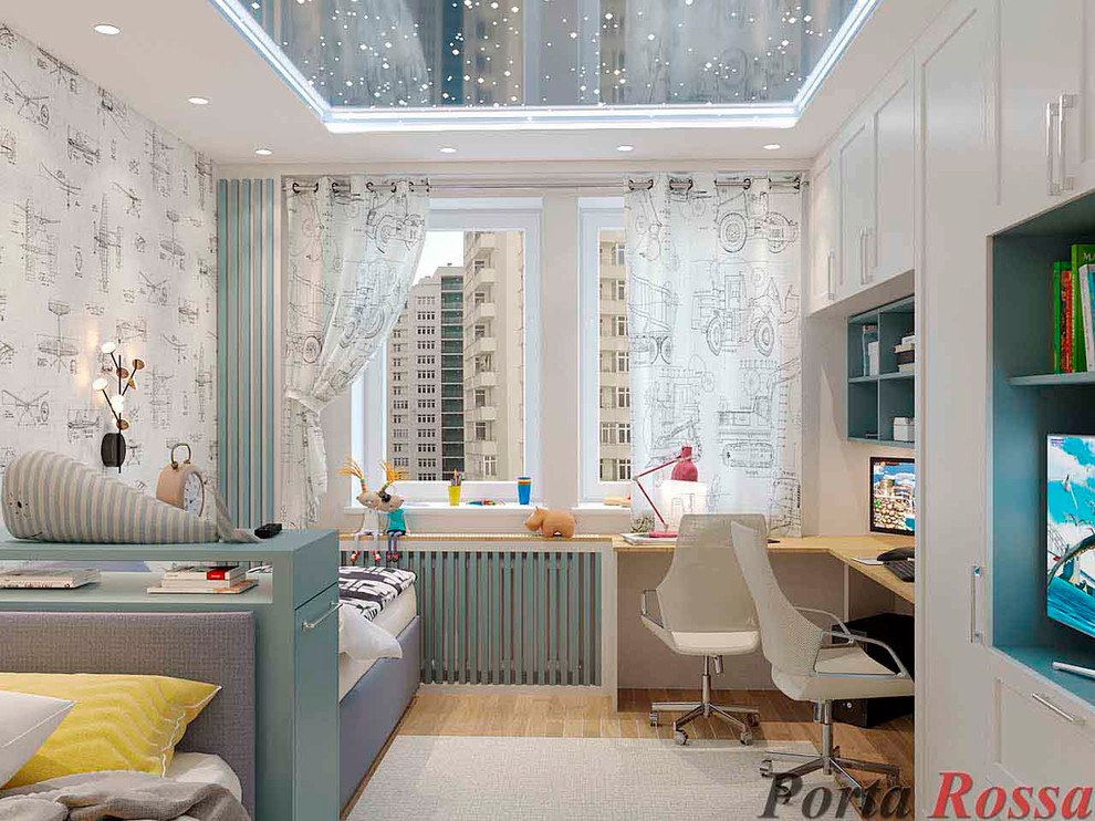 Apartment design in Neoclassical style (98 sq.m)