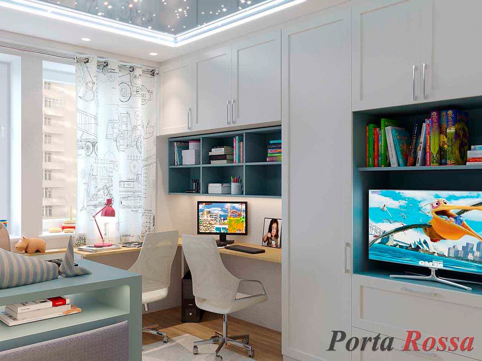 Apartment design in Neoclassical style (98 sq.m)