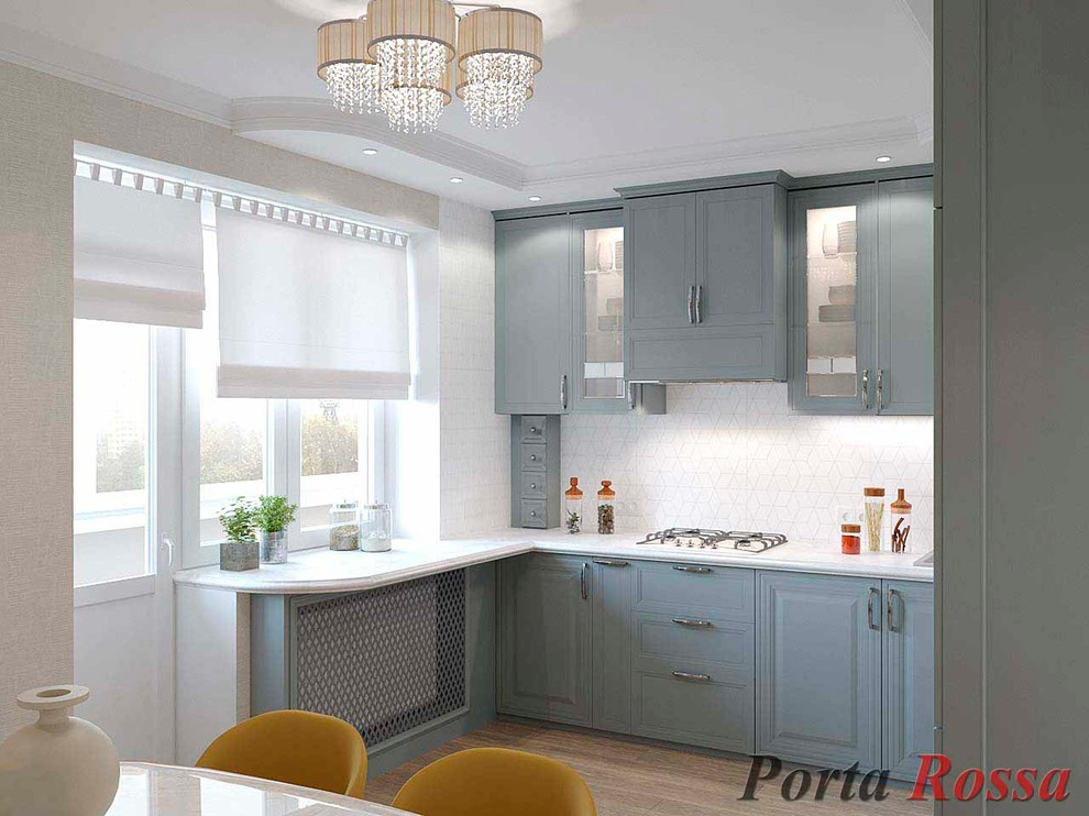 Apartment design in Neoclassical style (98 sq.m)