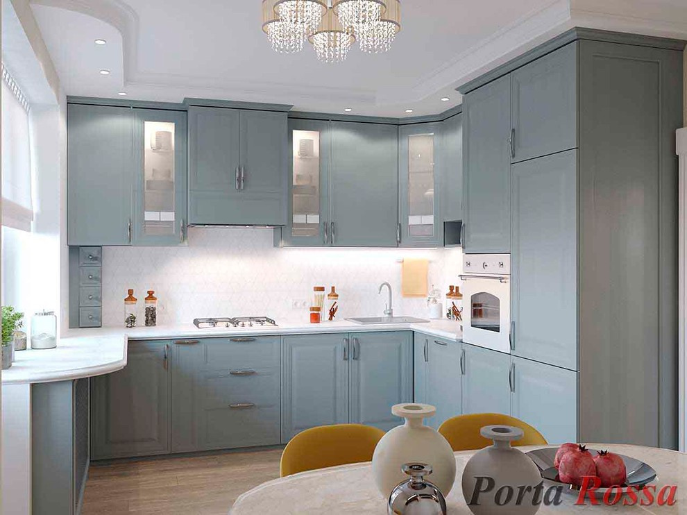 Apartment design in Neoclassical style (98 sq.m)