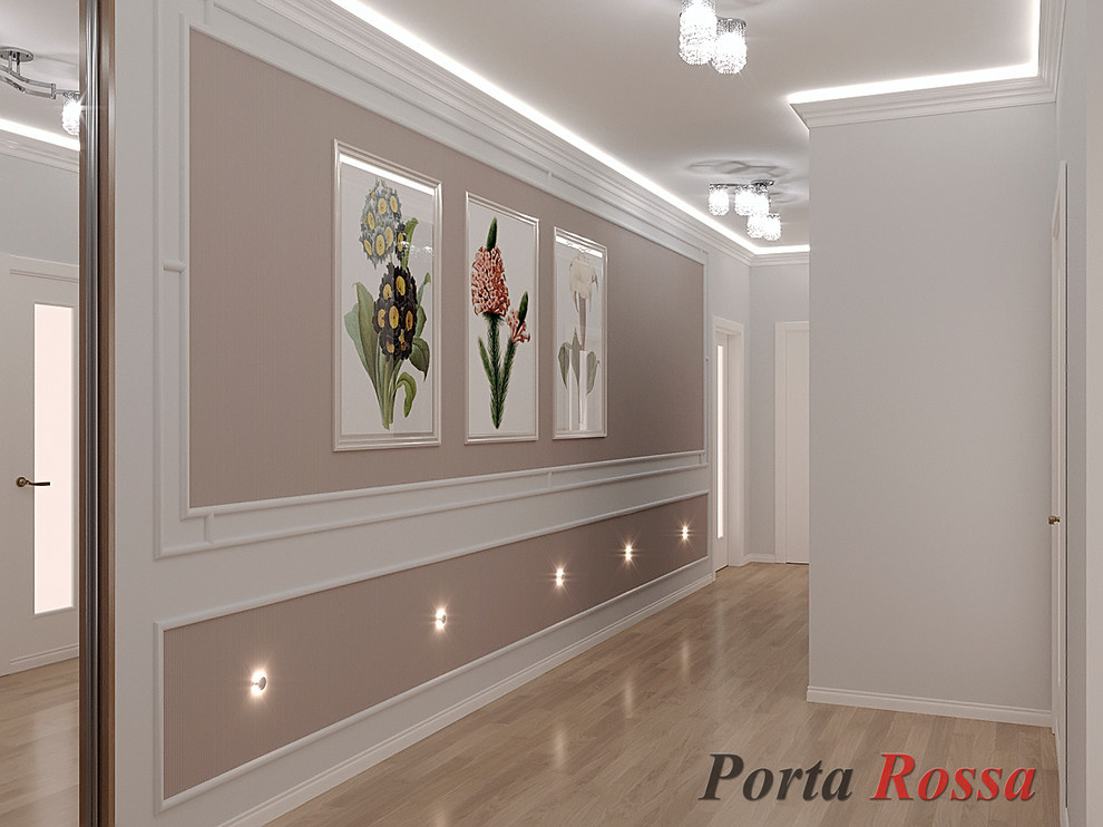 Apartment design in Neoclassical style (98 sq.m)