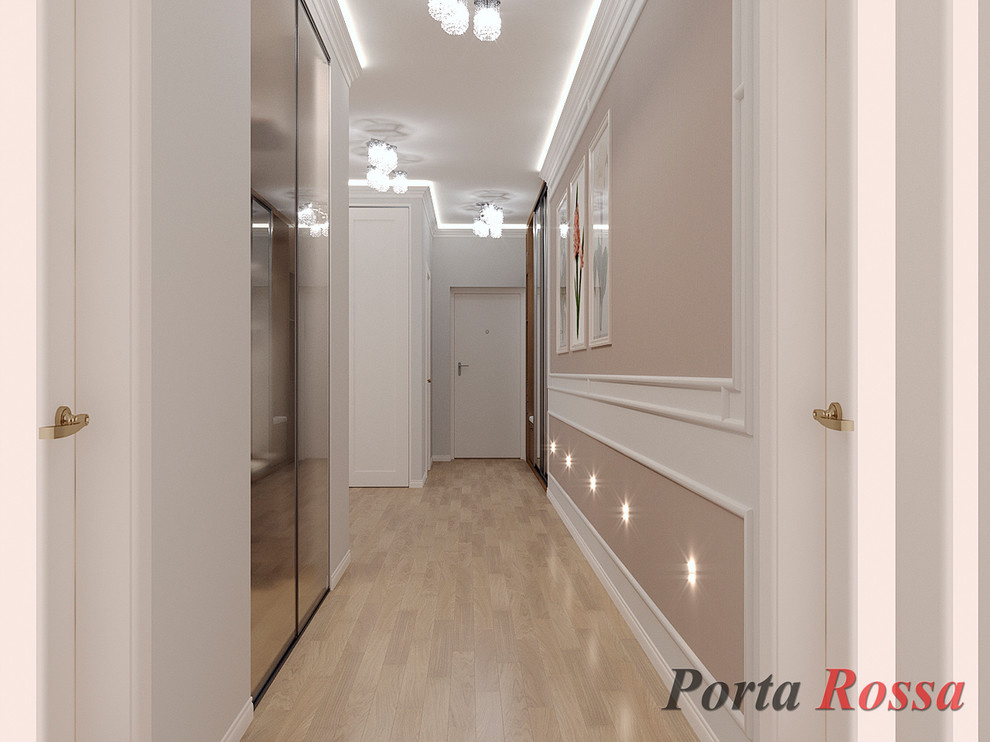 Apartment design in Neoclassical style (98 sq.m)