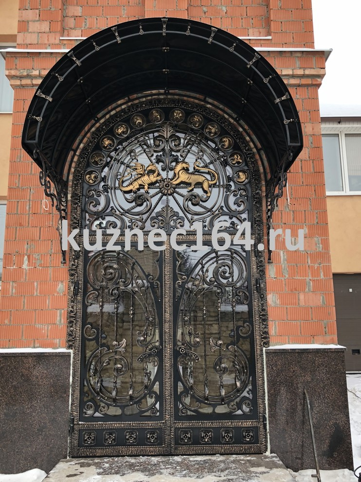 Дверь кованая "Знаки зодиака"