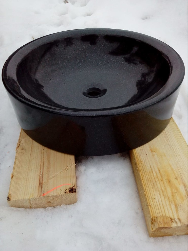 Изготовление раковин из природного камня.