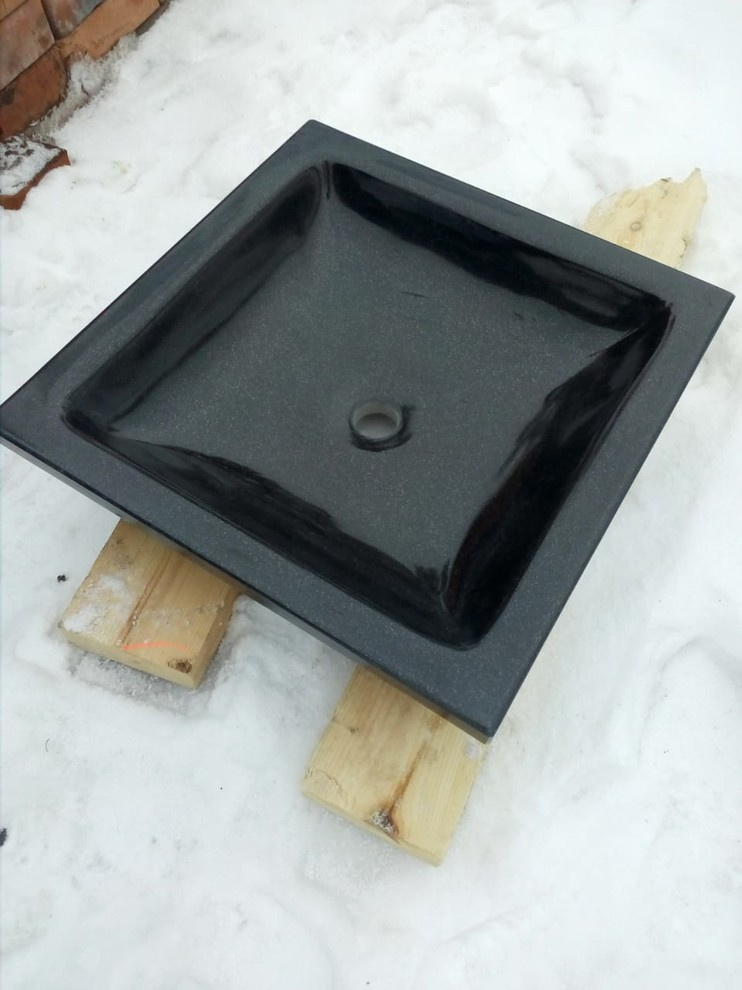 Изготовление раковин из природного камня.