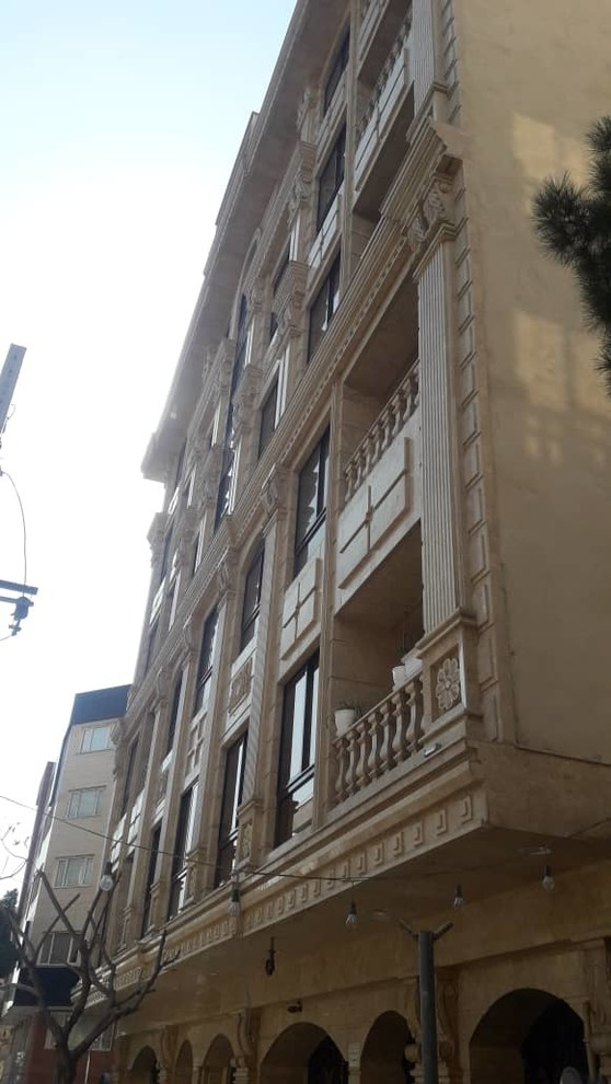 облицовка фасадов травертином из Ирана