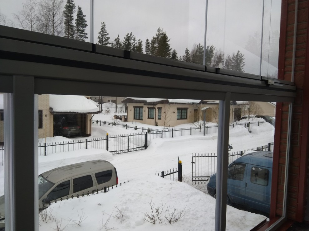 Остекление конструкциями LUMON балкона в частном доме