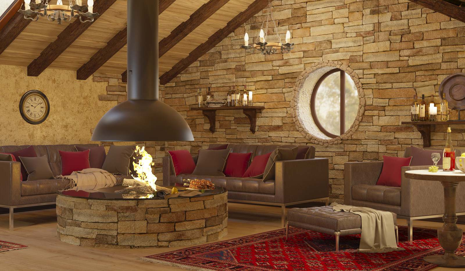 Мансарда в стиле Шале