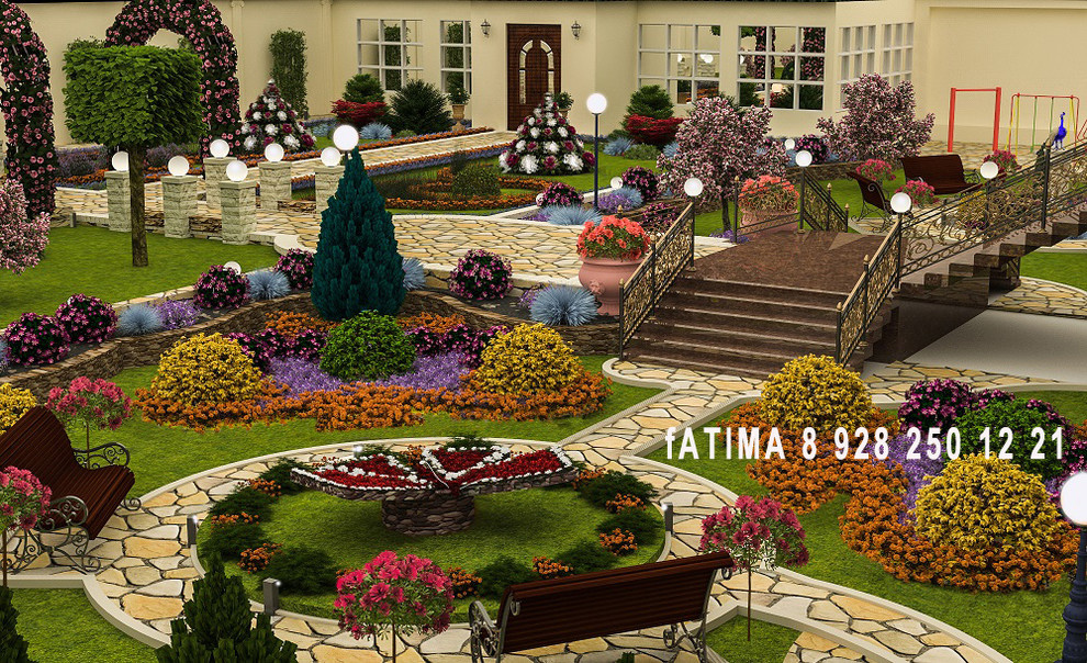 Ландшафтный дизайн двора