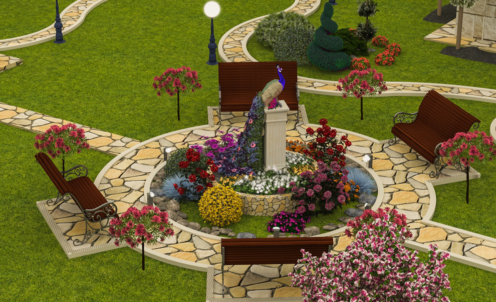 Ландшафтный дизайн двора