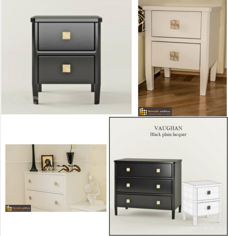 Спальная, крашеная мебель