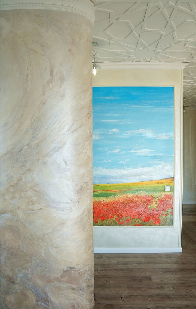 Декоративное покрытие "Шёлк " в интерьере