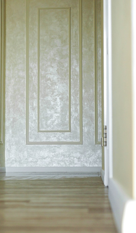 Декоративное покрытие "Шёлк " в интерьере