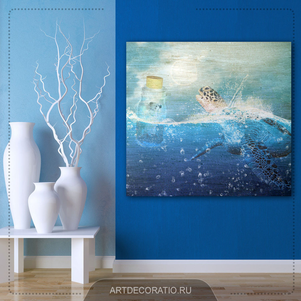 Панно на подрамнике "Черепаха"