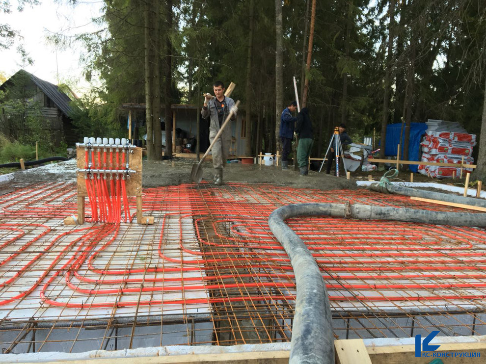 Утепленная шведская плита (УШП) в Гатчинской районе