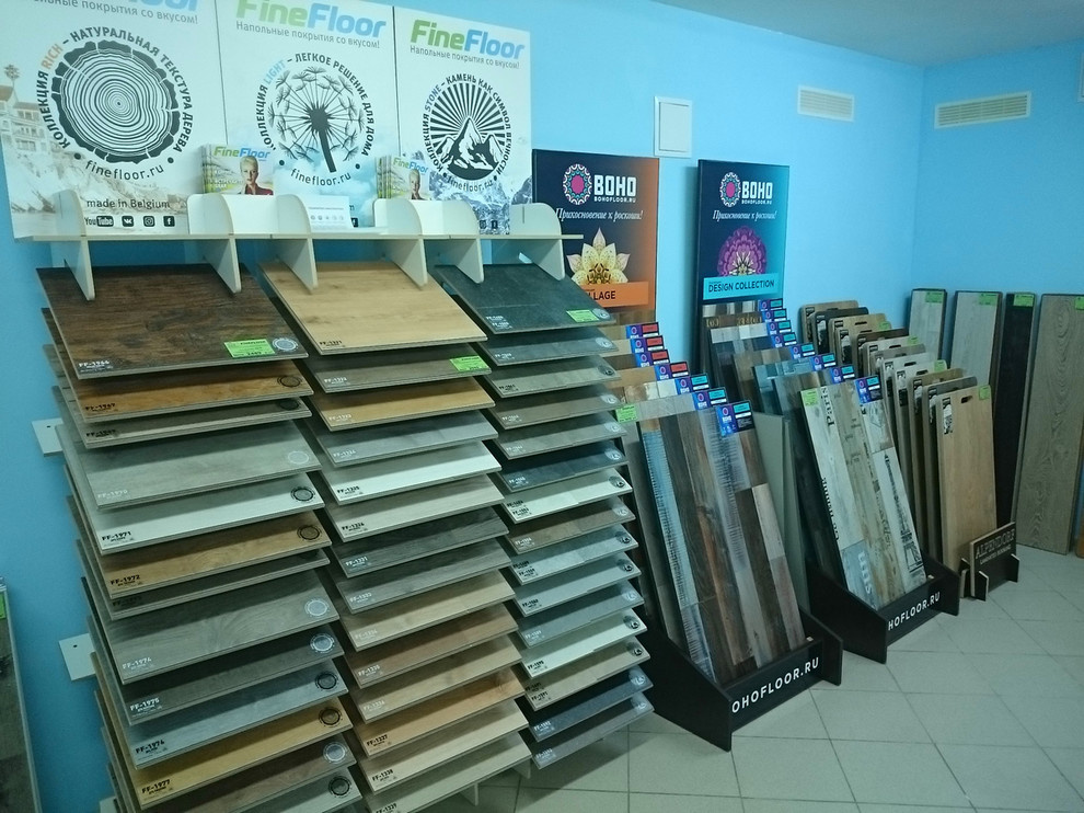 Кварц-винилвая плитка Fine Floor, ламинат в стиле Boho