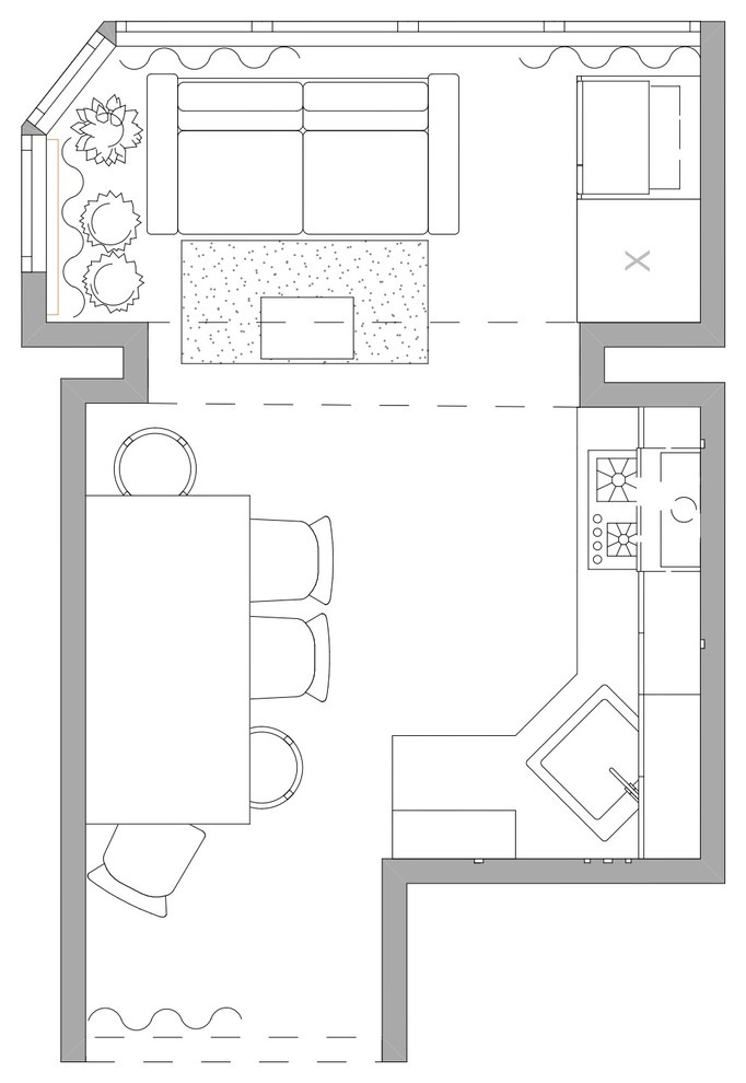 Обложка проекта: Дизайн проект кухни 13 м2
