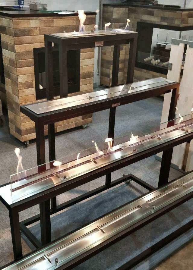 Встроенные топливные блоки в интерьере