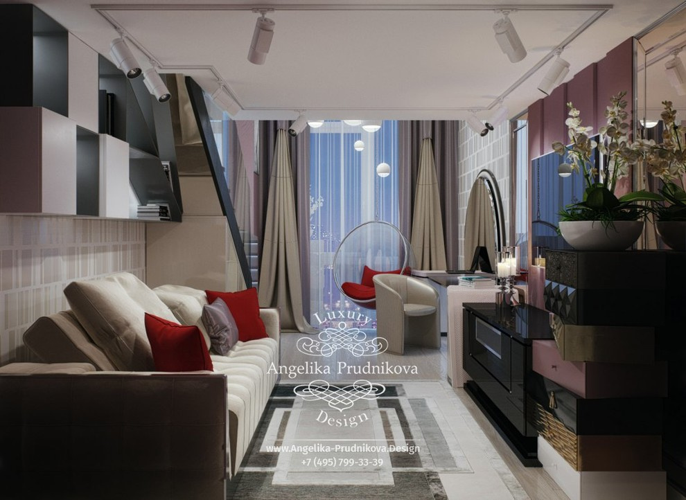Дизайн-проект интерьера детской спальни для девушки в ЖК Art Residence
