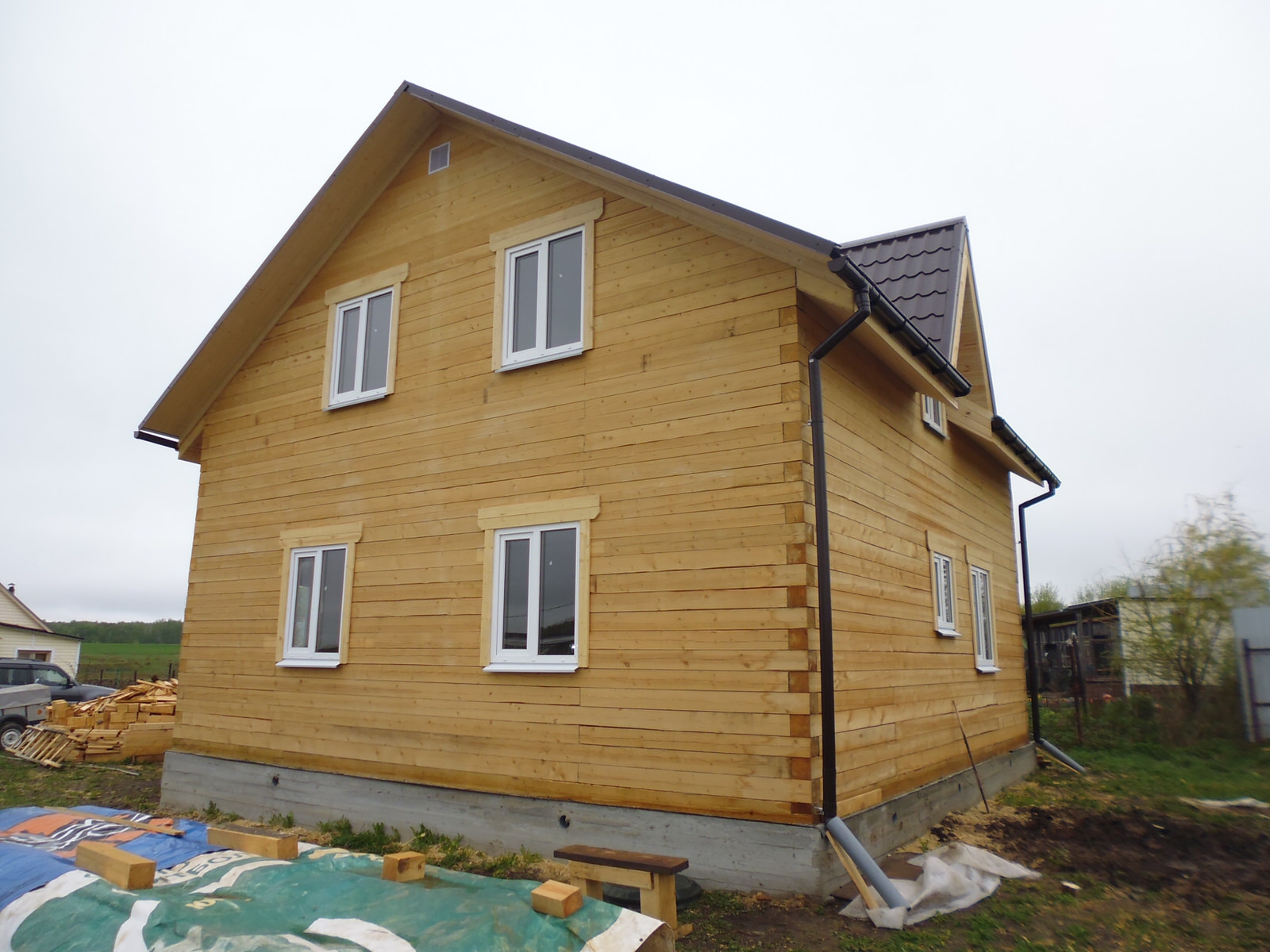 Обложка проекта: Дом из бруса проект Светлый