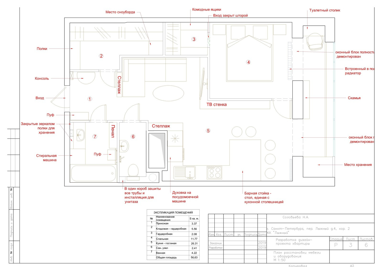 Учебные планировочные решения