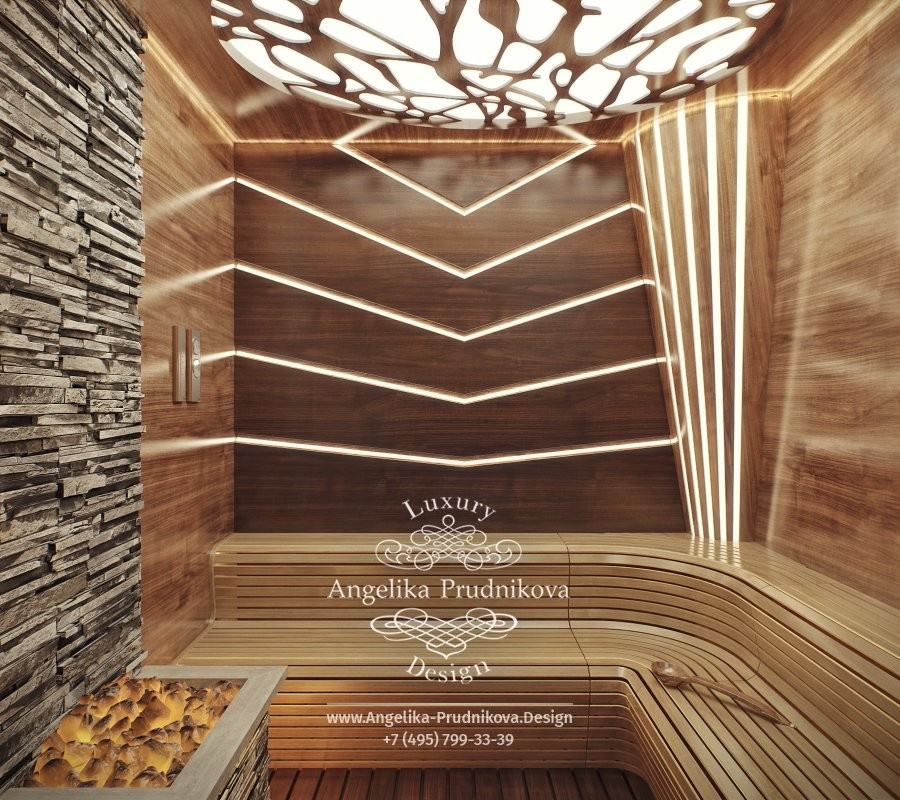 Дизайн-проект интерьера SPA-зоны в КП "Горки-2"
