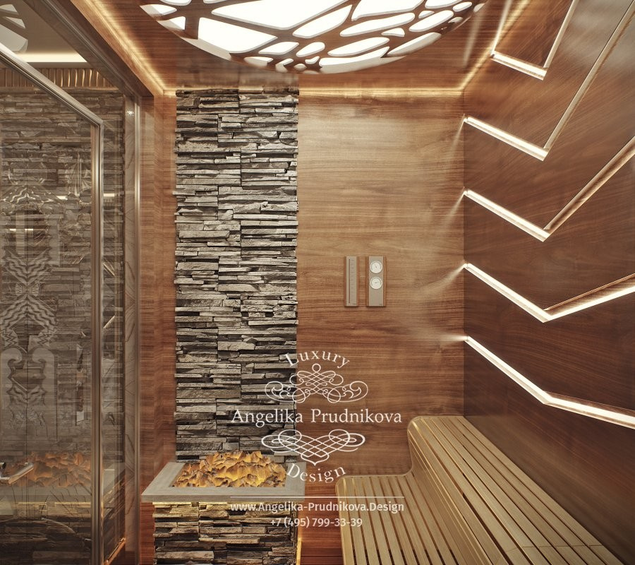Дизайн-проект интерьера SPA-зоны в КП "Горки-2"