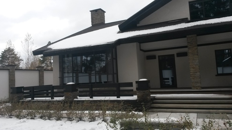 Большой дом с бассейном в стиле ШАЛЕ