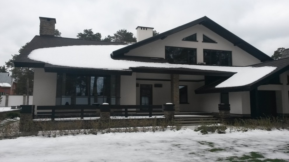 Большой дом с бассейном в стиле ШАЛЕ