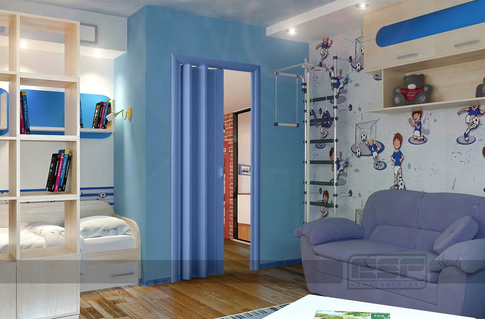 Цветные раздвижные двери