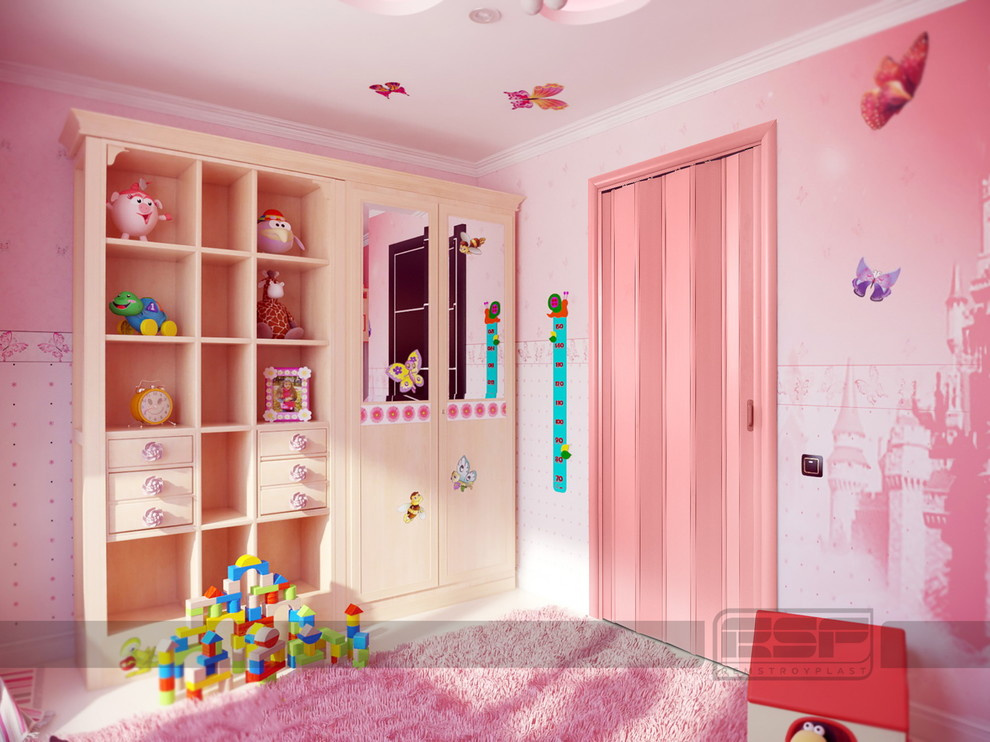 Цветные раздвижные двери