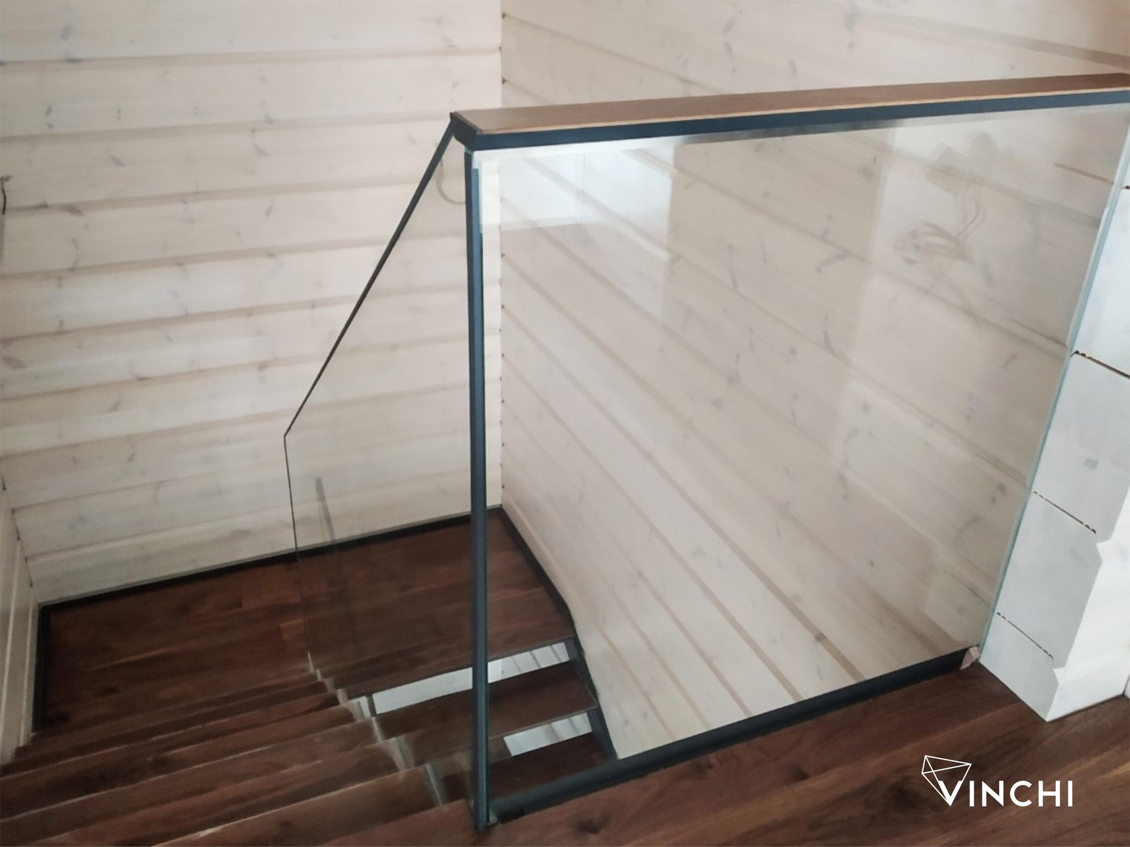 Лестница STEEL | GLASS&WOOD